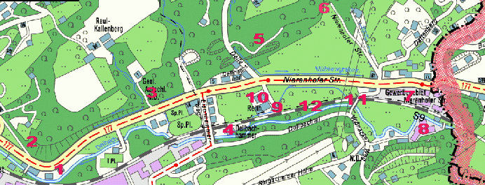 Karte Deilbachtal