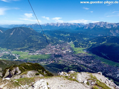 Blick auf Garmisch-Partenkirchen